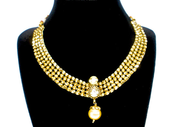 simple gold necklace set