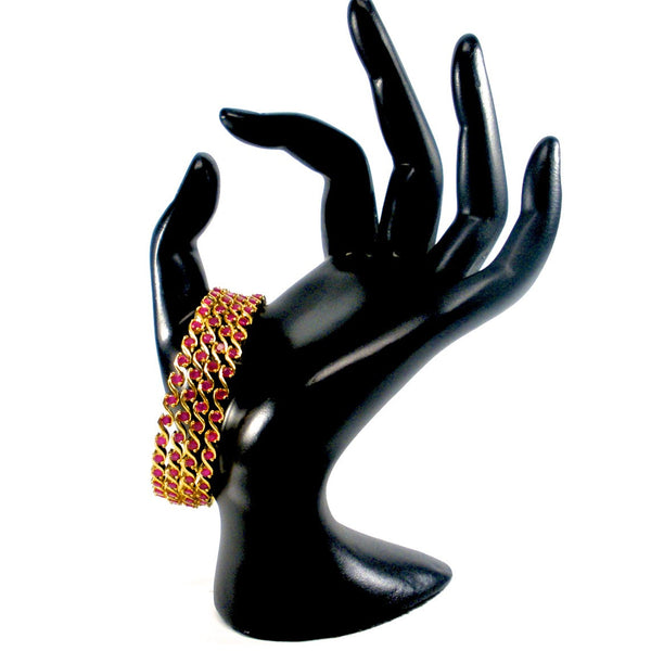 set of traditional ruby bangles
