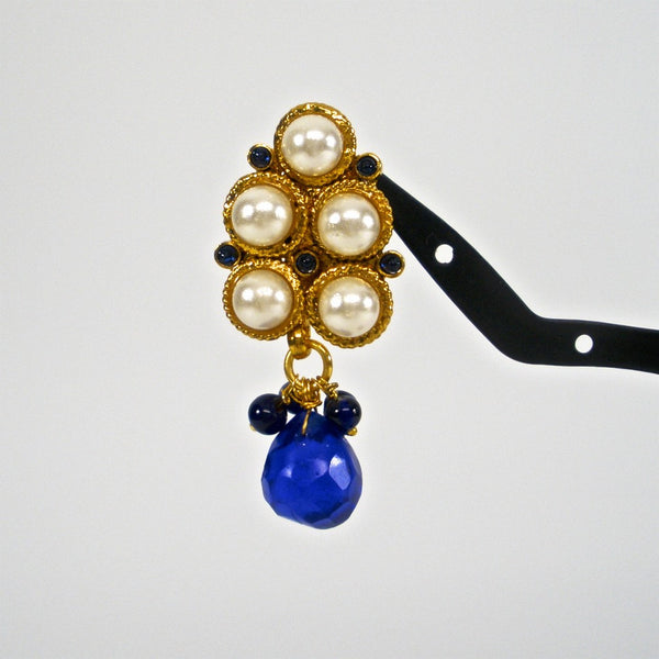 haram with symmetric pearl pendants