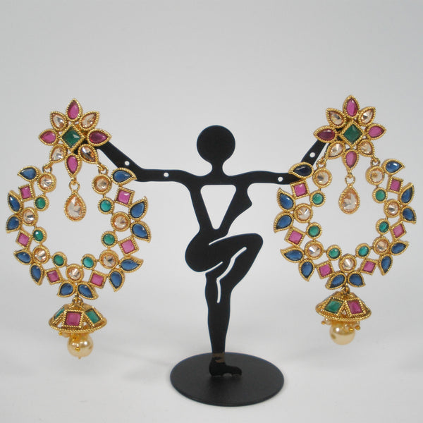 Bollywood style chandbali earrings