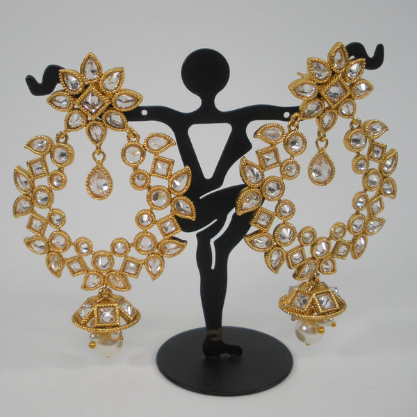 Bollywood style chandbali earrings