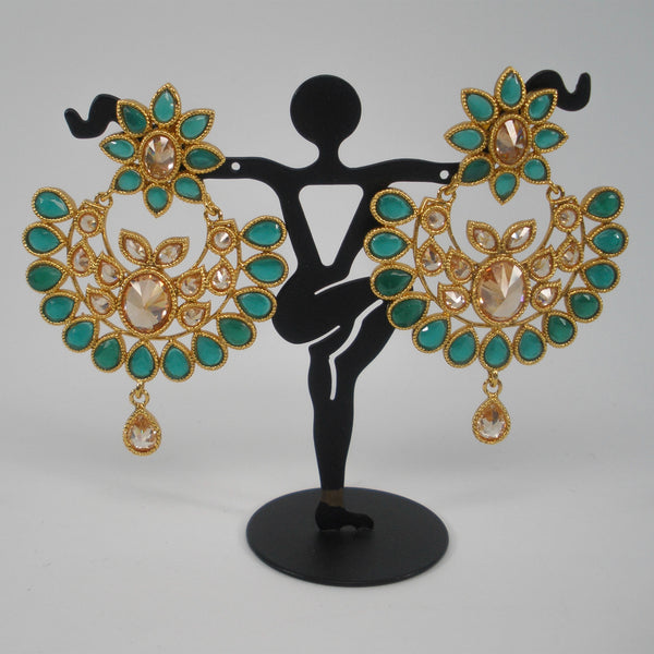 Bollywood style chandbali earrings