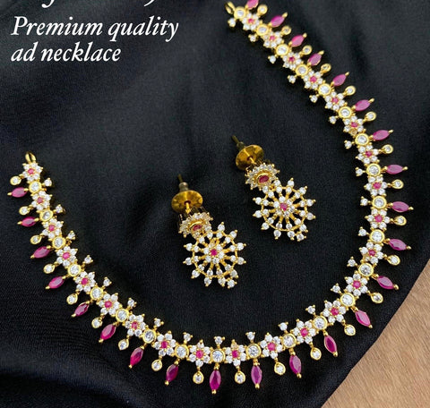 ethnic necklace with AD and stones