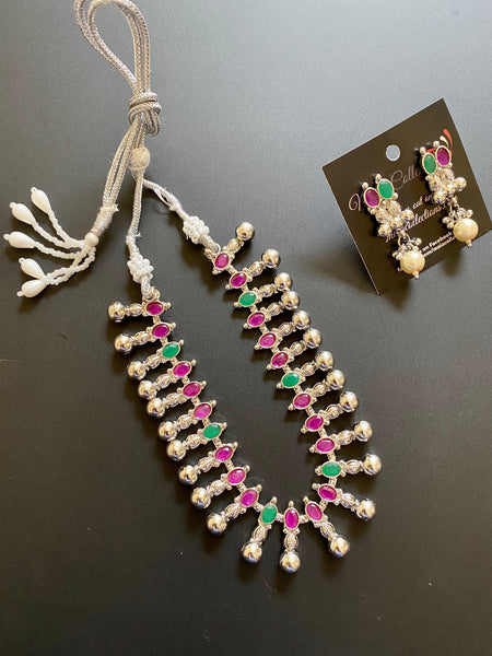 Ethnic tribal Rajasthani necklace set