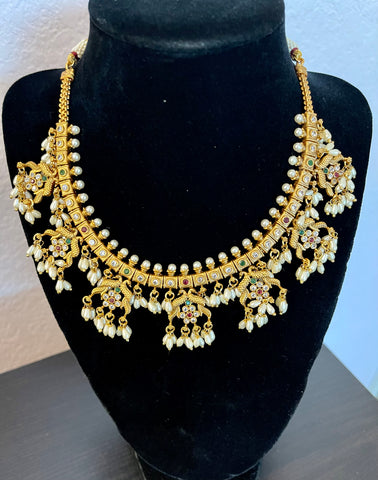 Traditional guttapusalu necklace set