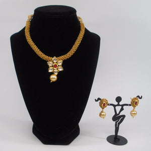 Star kundan pendant set