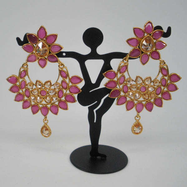 Bollywood style chandbali earrings