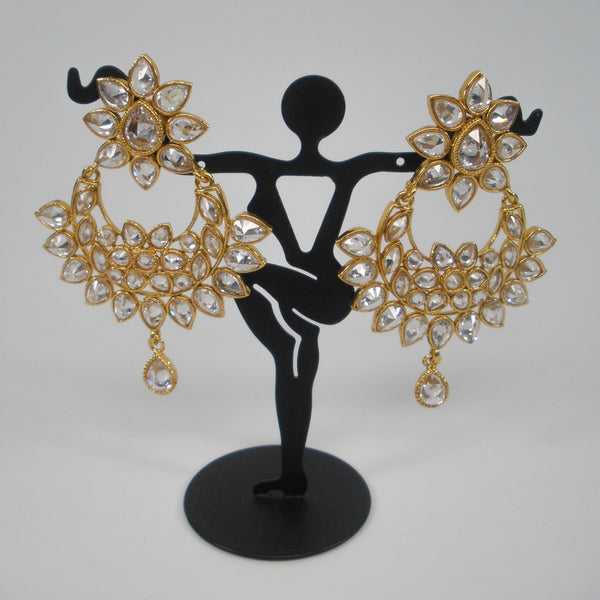 Bollywood style chandbali earrings